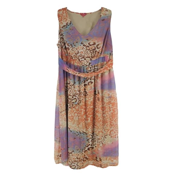 Together Maxi Dress Women's Size 22 Multicolor Cheetah - Picture 1 of 6